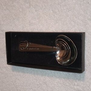 Vintage Heart Shaped Measuring Spoons (Set 4) Baking Cooking Stainless Steel